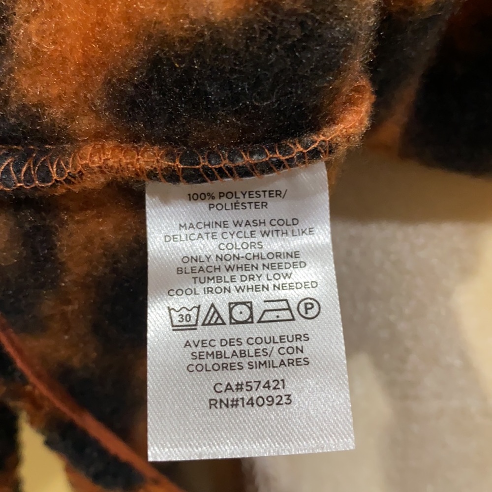 LOFT Leopard Print Sherpa Hoodie - Picture 10 of 11